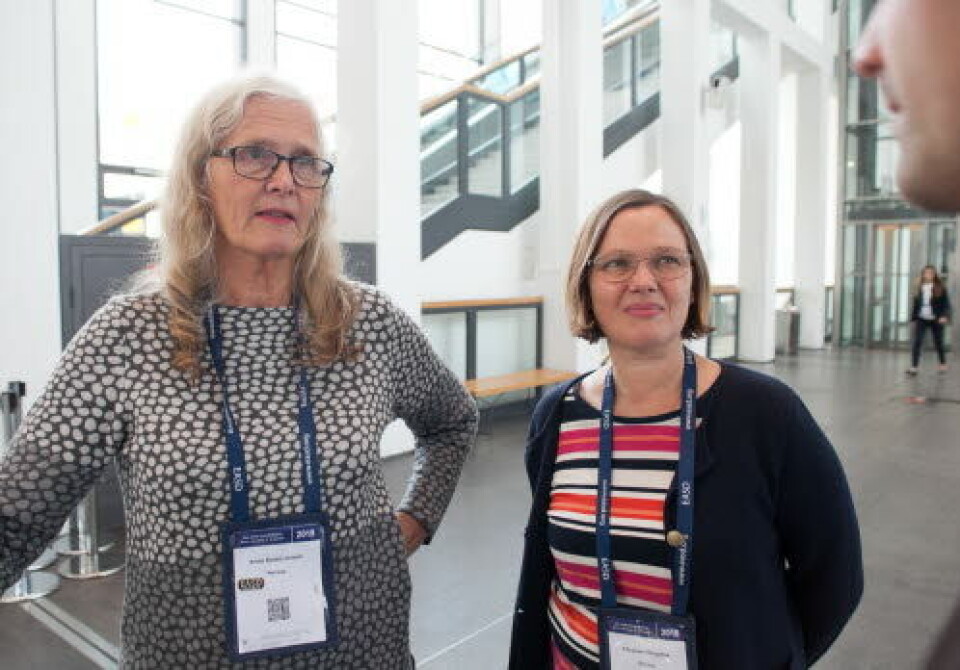 OPPDATERT: Professor Anne Karen Jenum ved Universitetet i Oslo og overlege Elisabeth Qvigstad ved OUS gir en oppdatering på forskningsnytt om svangerskapsdiabetes og kosthold i svangerskapet.
Foto: Lasse Moe