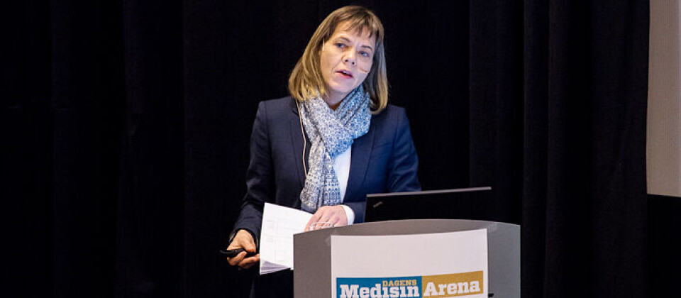 Sameline Grimsgaard var en av foreleserne på Dagens Medisins fagseminar om HelseOmsorg21. Foto: Rune Thorstein
