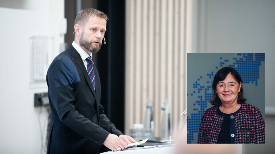 SKAL LESE: Både helse- og omsorgsminister Bent Høie (H) og administrerende direktør i Helse Nord, Cecilie Daae sier de skal lese evalueringene av kreftkirurgien ved Helgelandssykehuset fredag. Fram til da vil de ikke kommentere innholdet i dem. Foto: Vidar Sandnes/Helse Nord