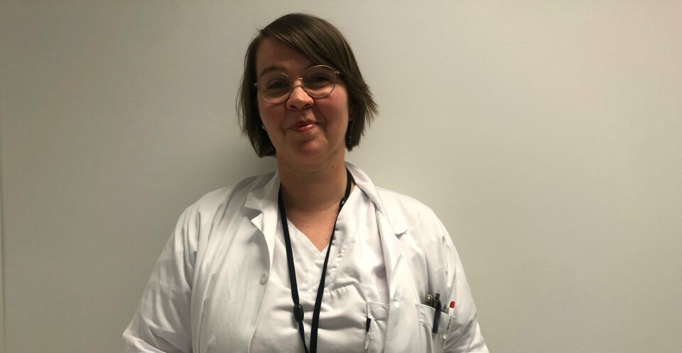 KOLS OG FEDME: Lege Nina Faksvåg Caspersen forsker på kols og fedme. I en fersk artikkel kommer det frem at pasienter med fedme var overrepresentert blant pasientene som tror at de har kols, men uten at de oppfylte kriteriene i studien. Foto: Ahus