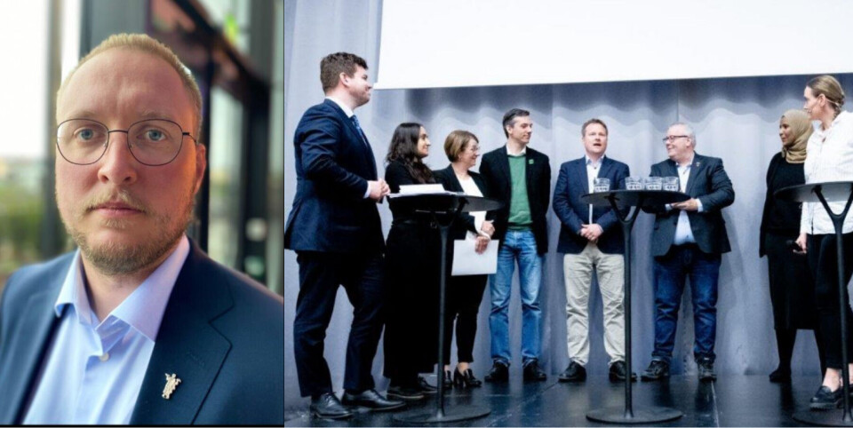 HAR FÅTT NOK: Kjetil Sørdal Klungre, fastlege i Verdal, har sagt opp sin stilling fra 1. september. Han er lei av løfter som ikke fører til handling og ga klar beskjed til politikerne, fra venstre: Hans Inge Myrvold, Senterpartiet, Seher Aydar, Rødt, Tone Wilhelmsen Trøen, Høyre, Kristoffer Robin Haug, Miljøpartiet De Grønne, Ole Henrik Krat Bjørkholt, Ap, Bård Hoksrud, Fremskrittspartiet og Marian Hussein, SV. Foto: Andreas Haslegaard / Vidar Sandnes HAR FÅTT NOK: Kjetil Sørdal Klungre, fastlege i Verdal, har sagt opp sin stilling fra 1. september. Han er lei av løfter som ikke fører til handling og ga klar beskjed til politikerne, fra venstre: Hans Inge Myrvold, Senterpartiet, Seher Aydar, Rødt, Tone Wilhelmsen Trøen, Høyre, Kristoffer Robin Haug, Miljøpartiet De Grønne, Ole Henrik Krat Bjørkholt, Ap, Bård Hoksrud, Fremskrittspartiet og Marian Hussein, SV. Foto: Andreas Haslegaard / Vidar Sandnes