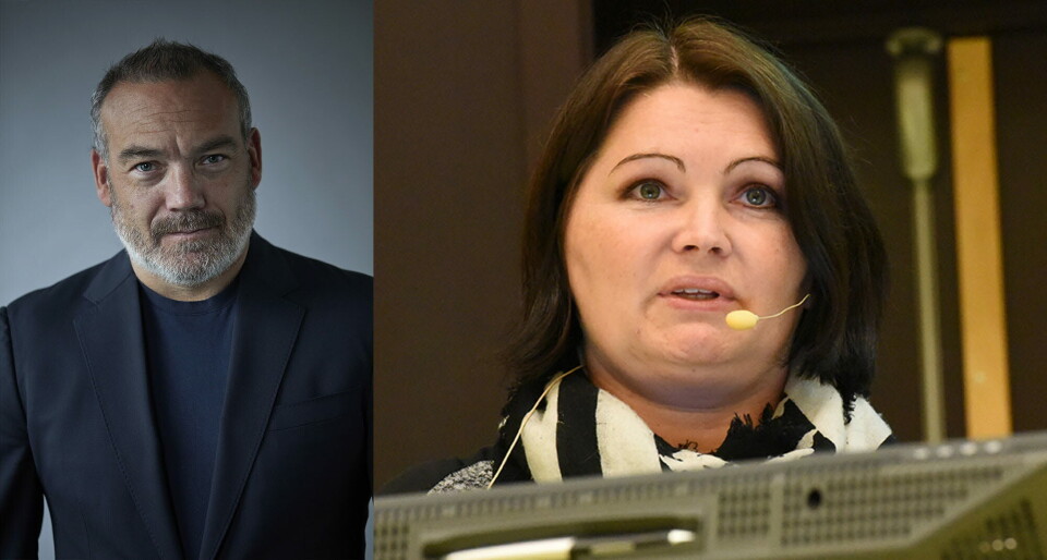 VENTER PÅ LØSNING: Fredrik Syversen, konstituert administrerende direktør i IKT-Norge, mener det er på høy tid med en ny løsning for digital smittesporing. Assisterende direktør i FHI, Gunn Peggy Strømstad Knudsen sier de har levert sin utredning til Helse- og omsorgsdepartementet. Foto: IKT-Norge / Per Corneliussen