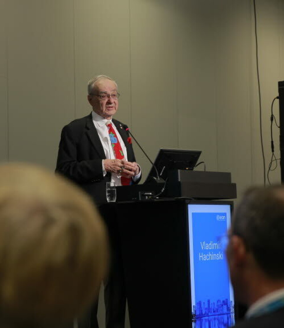 Vladimir Hachinski, professor ved Western University i London Ontario, diskuterte den norske hjernehelsestrategien i Lillestrøm under EAN.