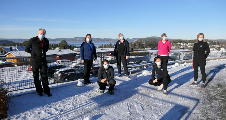 TEAM-KOORDINATORER: Her er nye teamkoordinatorer for 2021. Foran fra venstre; Marianne Olsrud, Christine Ekeland. Bak (f.v.): Jan Egil Nordvik, Aase Høgseth, Camilla Roaldsøy, Anette Aarum og Tone Øverlie. Foto: Catosenteret Foto: