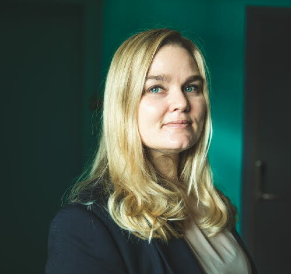 FOREBYGGE: Hanne Charlotte Schjelderup sier at jordmødre kan forebygge depresjon og komplikasjoner etter fødsel for mor og barn, dersom de kan fange det opp på et tidlig stadie.
Foto: NSF FOREBYGGE: Hanne Charlotte Schjelderup sier at jordmødre kan forebygge depresjon og komplikasjoner etter fødsel for mor og barn, dersom de kan fange det opp på et tidlig stadie.
Foto: NSF