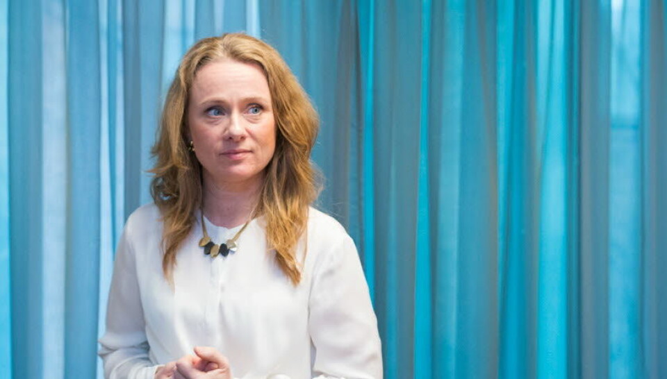 STOPPER: Arbeids- og sosialminister Anniken Hauglie (H)frykter for liv og helse og avblåser derfor sykehusstreiken Foto: Per Corneliussen STOPPER: Arbeids- og sosialminister Anniken Hauglie (H)frykter for liv og helse og avblåser derfor sykehusstreiken Foto: Per Corneliussen