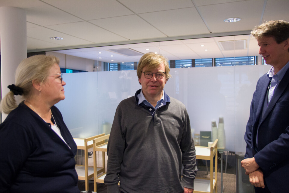JA: Mandag sa Beslutningsforum ja til innføring av covid-19-legemidler i spesialisthelsetjenesten. F.v: Inger Cathrine Bryne, Baard-Christian Schem og Terje Rootwelt. Arkivbilde: Julie Kalveland Foto: JA: Mandag sa Beslutningsforum ja til innføring av covid-19-legemidler i spesialisthelsetjenesten. F.v: Inger Cathrine Bryne, Baard-Christian Schem og Terje Rootwelt. Arkivbilde: Julie Kalveland Foto: