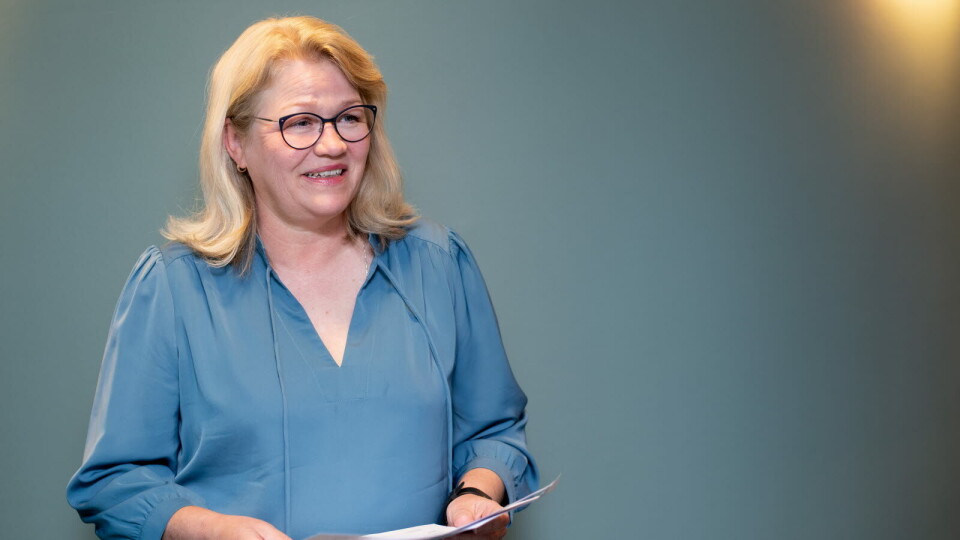 FØRST: Norge er første land i Skandinavia som innfører Enhertu til denne indikasjonen. – Vi er tilfreds med at vi har landet en avtale med legemiddelfirmaet, sier Inger Cathrine Bryne som er leder i Beslutningsforum og Helse Vest-direktør. Foto: Vidar Sandnes Foto: FØRST: Norge er første land i Skandinavia som innfører Enhertu til denne indikasjonen. – Vi er tilfreds med at vi har landet en avtale med legemiddelfirmaet, sier Inger Cathrine Bryne som er leder i Beslutningsforum og Helse Vest-direktør. Foto: Vidar Sandnes Foto:
