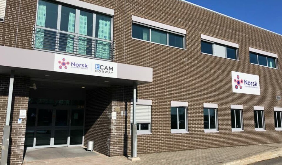 VAKSINEFABRIKK: ECAM Norway åpner vaksinefabrikk i Sandefjord. Foto: pressefoto VAKSINEFABRIKK: ECAM Norway åpner vaksinefabrikk i Sandefjord. Foto: pressefoto