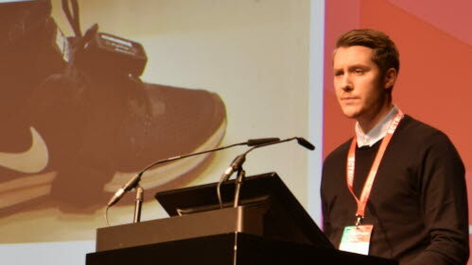 MUNTRLIG PRESENTASJON: Thomas Dahl Klyve sier sensor på fot er et godt verktøy for å evaluere gange hos personer med MS.
Foto: Michael Chr. A. Simonsen MUNTRLIG PRESENTASJON: Thomas Dahl Klyve sier sensor på fot er et godt verktøy for å evaluere gange hos personer med MS.
Foto: Michael Chr. A. Simonsen