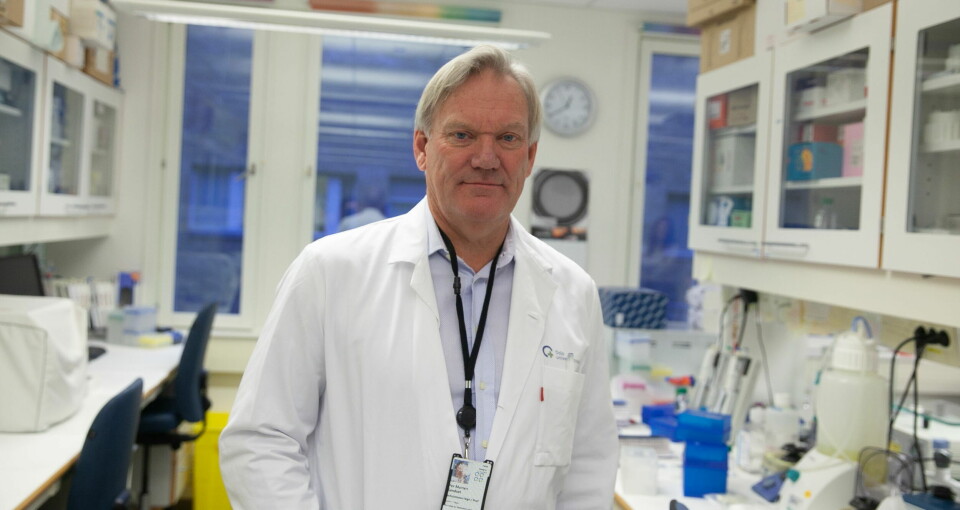 TAR OVER: Per Morten Sandset, her avbildet på forskningslaboratoriet på Rikshospitalet, blir ny leder for HelseOmsorg21-rådet.  Foto: Lasse Moe