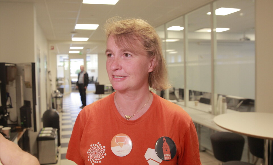 NYTT PARTI: Lene Haug går til Senterpartiet. På bildet: Dagens Medisin intervjuer Haug i 2019. Foto: Lasse Moe NYTT PARTI: Lene Haug går til Senterpartiet. På bildet: Dagens Medisin intervjuer Haug i 2019. Foto: Lasse Moe