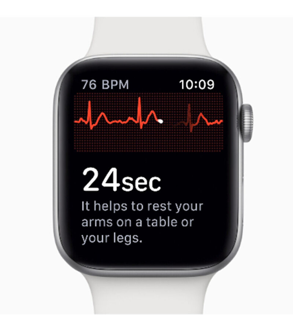 Illustrasjonsbilde av EKG-måleren på Apple Watch. Foto: Apple