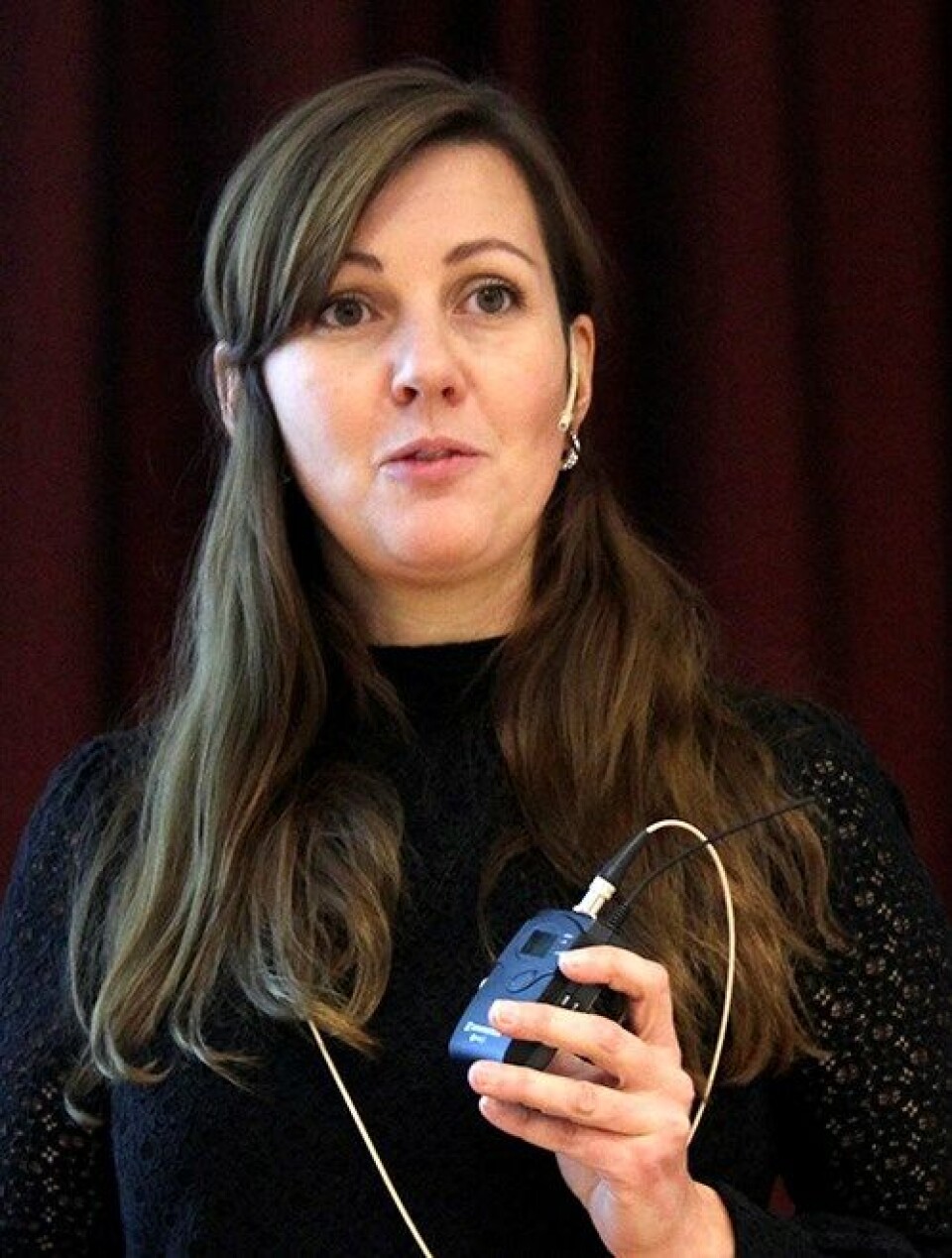 LA FREM STATISTIKK: Administrerende direktør Bente Cecilie By Janssen i Felleskatalogen presenterte trafikktall for nettsiden under regulatorisk høstmøte.
Foto: Øyvind Bosnes Engen