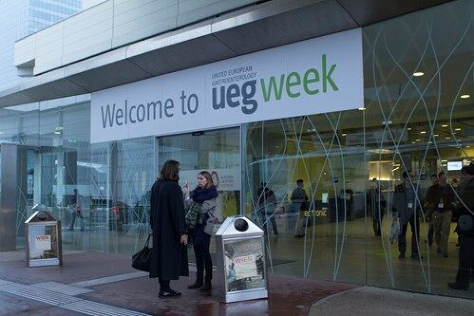 PRESENTERT I WIEN: Nor-Switch-studien ble presentert i Wien på den årlige gastrokongressuken til United European Gastroenterology (UEG week).
Foto: Lasse Moe