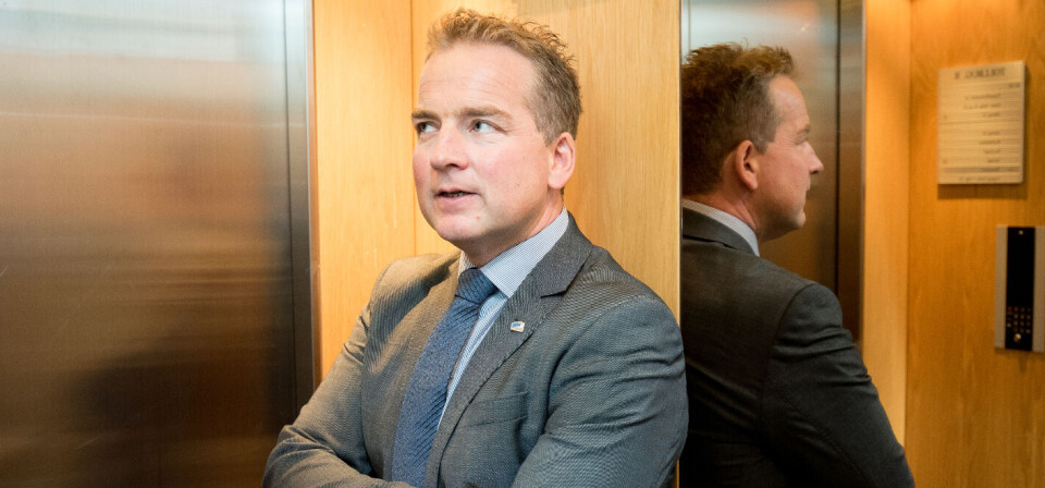 «HYGGELIG»: – Det er hyggelig å se at Senterpartiet nå taler legemiddelindustriens sak, for det gjør de vanligvis ikke, sier stortingsrepresentant Sveinung Stensland (H) om Senterpartiets kritikk av regjeringens lovendring. Foto: Vidar Sandnes