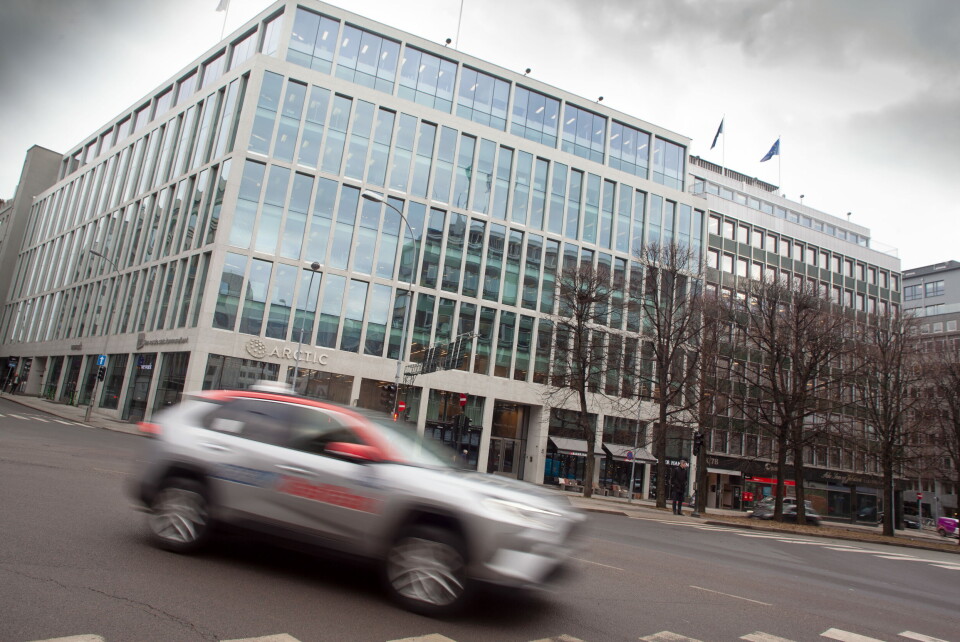 FLYTTER HIT: MSD Norge flytter i april til dette kontorbygget i Oslo sentrum. – Sånn vi har vurdert det, vil vi kunne gjøre en bedre jobb med vårt innovasjonsområde fra Oslo, sier Hans Petter Strifeldt i MSD Norge. Foto: Lars Brock Nilsen