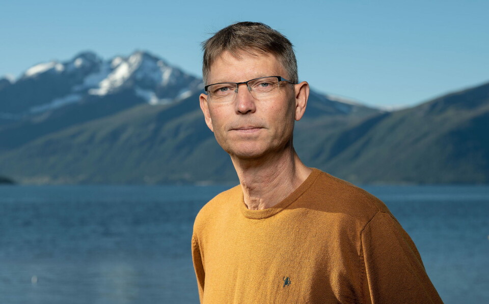 EFFEKT: – Benmelet fra fisk består av komponenter som er veldig like de som vi mennesker har. Det er kombinasjonen hydroksyapatitt og kollagen som vi tror har en osteoinduktiv effekt, sier Erland Hermansen. Foto: Tony Hall/Hofseth BioCare Foto: