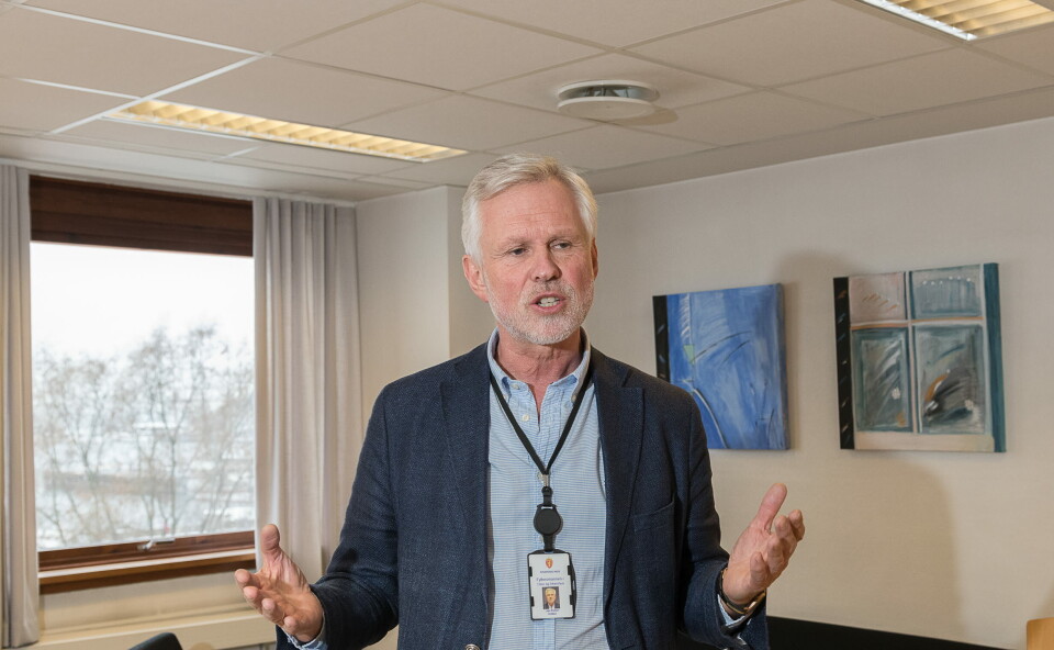 OPPVASKMØTE: Fylkeslege Jan Petter Odden liker dårlig at to avdelinger ved OUS gir helt ulike forklaringer på hendelsesforløpet da en pasient fikk hjerteinfarkt i PCI-kø. Foto: Per Corneliussen
