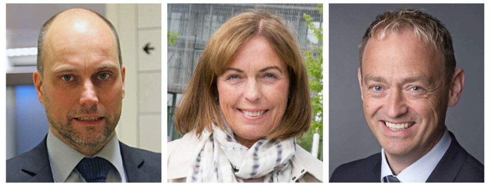 KRITISKE: Direktørene Torbjørn Aas (Helse Nord-Trøndelag), Grethe Aasved (St.Olavs hospital) og Espen Remme (Helse Møre og Romsdal), har kommet med sine innspill til Helseplattformens rapport om gevinstrealisering. Helseplattformen er beregnet til å ha en verdi på 2,7 milliarder kroner (eks mva) og skal etter planen 'på lufta' i 2021. Foto: KRITISKE: Direktørene Torbjørn Aas (Helse Nord-Trøndelag), Grethe Aasved (St.Olavs hospital) og Espen Remme (Helse Møre og Romsdal), har kommet med sine innspill til Helseplattformens rapport om gevinstrealisering. Helseplattformen er beregnet til å ha en verdi på 2,7 milliarder kroner (eks mva) og skal etter planen 'på lufta' i 2021. Foto: