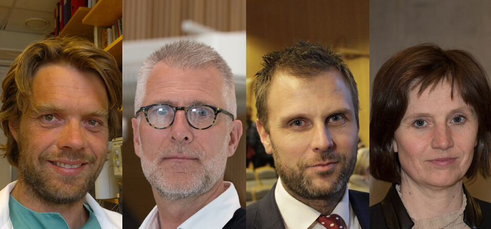 VIL HA FAKTA PÅ BORDET: Overlege Christian Grimsgaard (f.v), Kvalitetssjef Per Arne Holman, Torgeir Micaelsen (Ap) og Kjersti Toppe (Sp) er blant dem som har advart mot ventelistepraksisen ved norske sykehus. Nå krever de fakta på bordet i granskingsrapporten som legges frem neste uke. Foto: Per Corneliussen/Arkivfoto VIL HA FAKTA PÅ BORDET: Overlege Christian Grimsgaard (f.v), Kvalitetssjef Per Arne Holman, Torgeir Micaelsen (Ap) og Kjersti Toppe (Sp) er blant dem som har advart mot ventelistepraksisen ved norske sykehus. Nå krever de fakta på bordet i granskingsrapporten som legges frem neste uke. Foto: Per Corneliussen/Arkivfoto