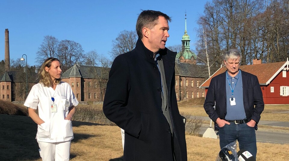 LEDER SOLIDARITY: Her er John-Arne Røttingen avbildet da det ble annnonsert at norske pasienter skulle få tilgang til remdesivir gjennom WHO-studien Solidarity. Foto: Anne Grete Storvik