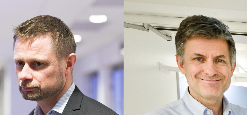 Helseministeren sier UNN ikke synes å ha gjort noe feil da de inngikk avtalene om Tor Ingebrigtsens (t.h)betingelser, men at saken har ført til at han må vurdere på nytt hvordan sykehusene skal gjøre slike avtaler. Foto: Per Corneliussen/UNN