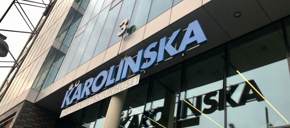 Karolinska universitetssjukhuset i Stockholm. Arkvifoto. Foto: Karolinska universitetssjukhuset i Stockholm. Arkvifoto. Foto:
