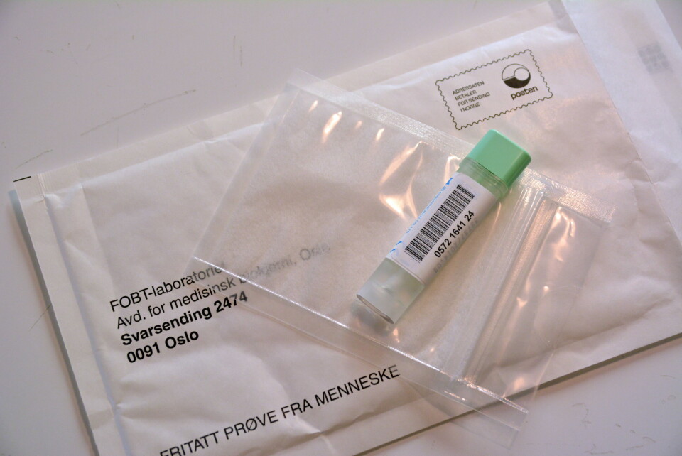 ØKT RISIKO: Pasienter på blodfortynnende medisiner har økt risiko for falske positive prøvesvar i avføringsprøven som brukes ved tarmkreft-screening. Foto: Per Corneliussen ØKT RISIKO: Pasienter på blodfortynnende medisiner har økt risiko for falske positive prøvesvar i avføringsprøven som brukes ved tarmkreft-screening. Foto: Per Corneliussen