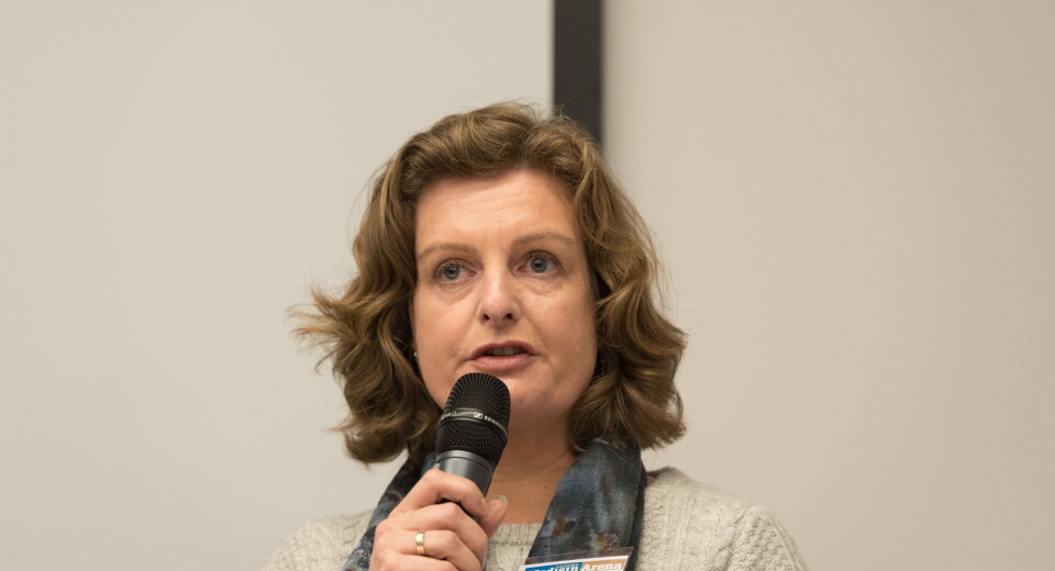 – Vi støtter ikke systematisk behandling av pasientgrupper utenfor godkjent indikasjon, kun for å spare penger, sier Line Walen, seniorrådgiver i Legemiddelindustrien. Foto: Per Corneliussen