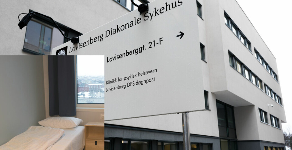 VIL UNNGÅ TVANG: Målet for behandling ved psykisk helsevern Lovisenberg sykehus i Oslo er minst mulig tvangsbruk. Derfor er ikke beltesenger med på lasset når de nå flytter i nytt bygg.  Foto: Per Corneliussen