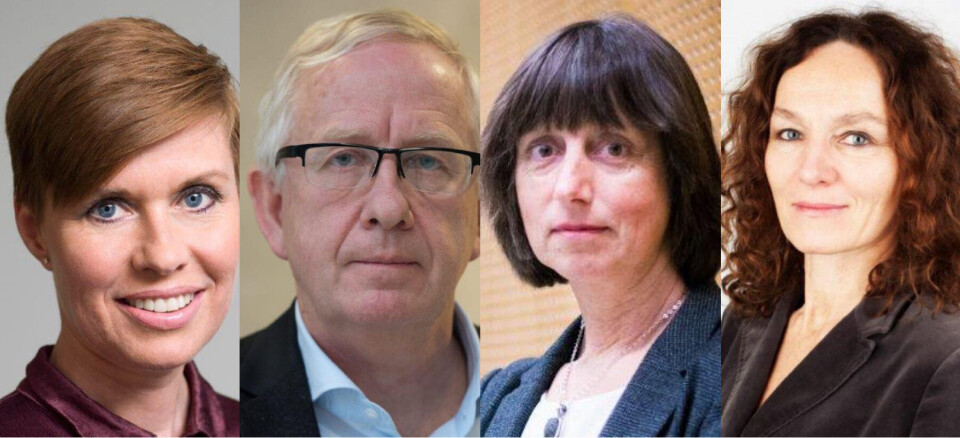 KRITISK: Ina Lindahl Nyrud, advokat i Norsk journalistlag, Barthold Vonen, direktør i SKDE, Giske Ursin, direktør i Kreftregisteret og Camilla Stoltenberg, FHI-direktør, er blant dem som har levert høringssvar til Helse-og omsorgsdepartementets høring om hvordan helsedata skal kunne brukes i fremtiden. Foto: NJ/Per Corneliussen/Vidar Sandnes/FHI KRITISK: Ina Lindahl Nyrud, advokat i Norsk journalistlag, Barthold Vonen, direktør i SKDE, Giske Ursin, direktør i Kreftregisteret og Camilla Stoltenberg, FHI-direktør, er blant dem som har levert høringssvar til Helse-og omsorgsdepartementets høring om hvordan helsedata skal kunne brukes i fremtiden. Foto: NJ/Per Corneliussen/Vidar Sandnes/FHI