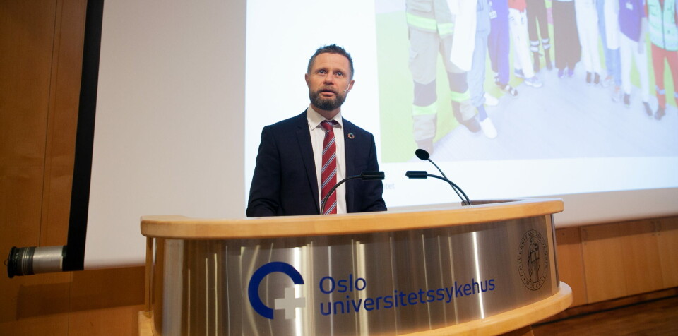 I KARANTENE: Statsråd Bent Høie har hjemmekontor på grunn av et nylig opphold i utlandet. Foto: Lasse Moe/arkivfoto I KARANTENE: Statsråd Bent Høie har hjemmekontor på grunn av et nylig opphold i utlandet. Foto: Lasse Moe/arkivfoto