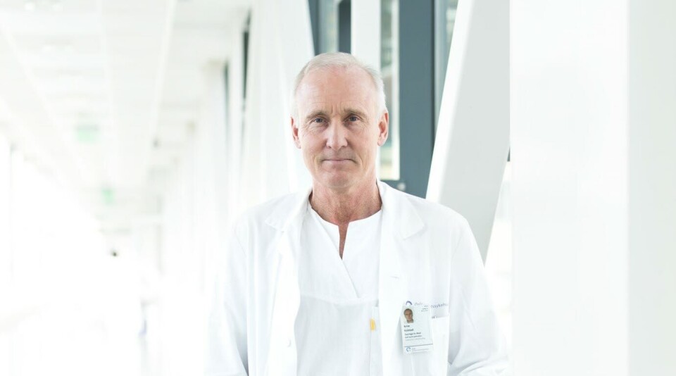 SATTE ALLE KLUTER TIL: – Vi som forskere gjorde alt vi kunne for å inkludere så mange pasienter som mulig, sier forsker og overlege Arne Kolstad om studien på CAR-T-behandling. Foto: Tomy Hoang SATTE ALLE KLUTER TIL: – Vi som forskere gjorde alt vi kunne for å inkludere så mange pasienter som mulig, sier forsker og overlege Arne Kolstad om studien på CAR-T-behandling. Foto: Tomy Hoang