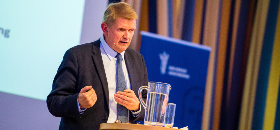 POSITIV: Generalsekretær Geir Riise fotografert under Legeforeningens landsmøte i Ålesund tidligere i år. Foto: Marius Simensen