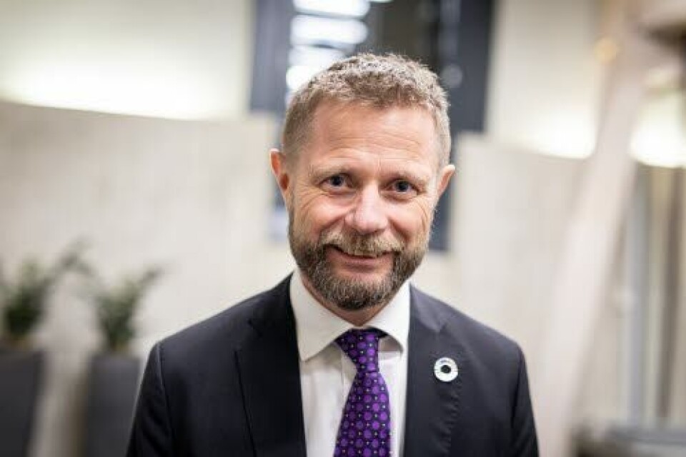 Helse- og omsorgsminister Bent Høie vil at pasienter, fagmiljøer og leverandører blir hørt.
Foto: Siv Øverland Eriksen Helse- og omsorgsminister Bent Høie vil at pasienter, fagmiljøer og leverandører blir hørt.
Foto: Siv Øverland Eriksen