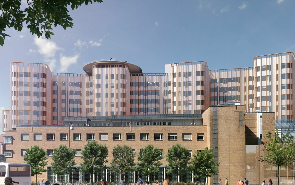 Slik er det nye sykehuset på Gaustad i Oslo også tenkt. Foto: Oslo universitetssykehus