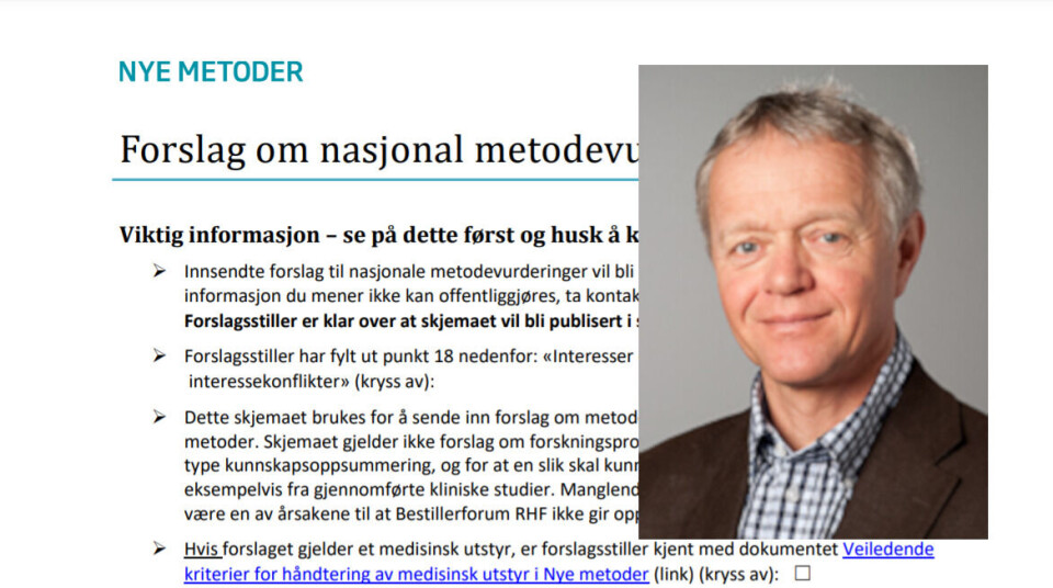 FORSLAG: Bestillingsforum skal 27. september behandle Lars Nordslettens forslag om en nasjonal metodevurdering av ventilasjon av operasjonsstuer. Foto: Skjermbilde/UiO Foto: FORSLAG: Bestillingsforum skal 27. september behandle Lars Nordslettens forslag om en nasjonal metodevurdering av ventilasjon av operasjonsstuer. Foto: Skjermbilde/UiO Foto: