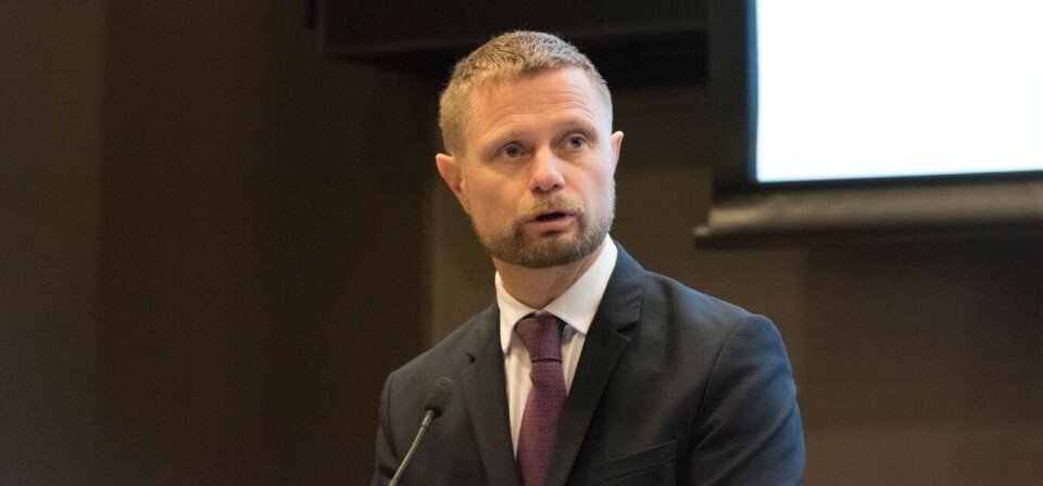 Bent Høie lanserte pakkeforløp på hjerneslag mandag. Bildet er fra forrige uke, under lanseringen av ny, nasjonal diabetesplan. Foto: Per Corneliussen