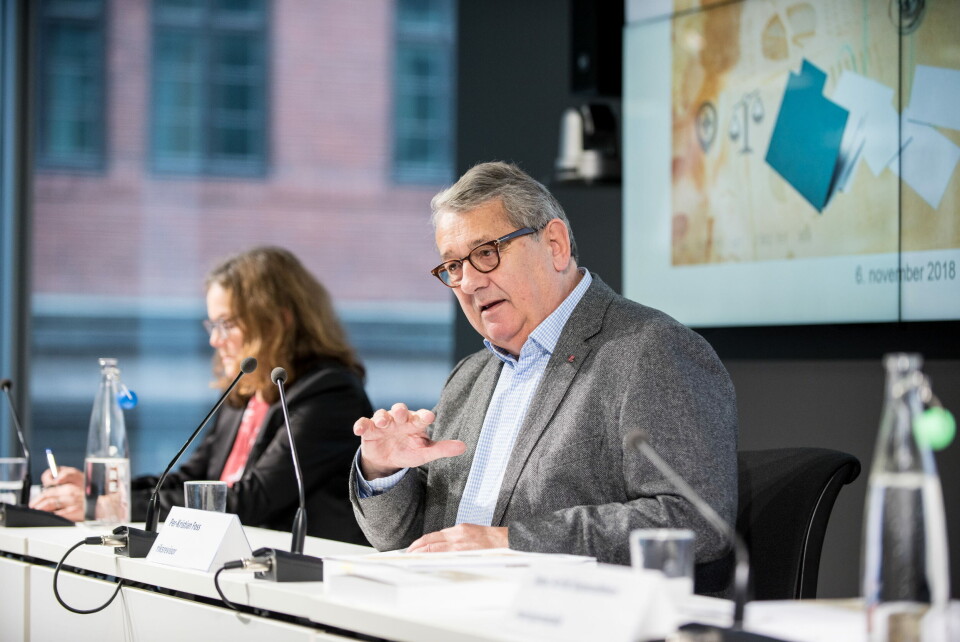 IKKE BRA NOK: Det slo Riksrevisjonen, her ved Per-Kristian Foss, fast på torsdagens pressekonferanse. Arkivfoto. Foto: Vidar Sandnes IKKE BRA NOK: Det slo Riksrevisjonen, her ved Per-Kristian Foss, fast på torsdagens pressekonferanse. Arkivfoto. Foto: Vidar Sandnes
