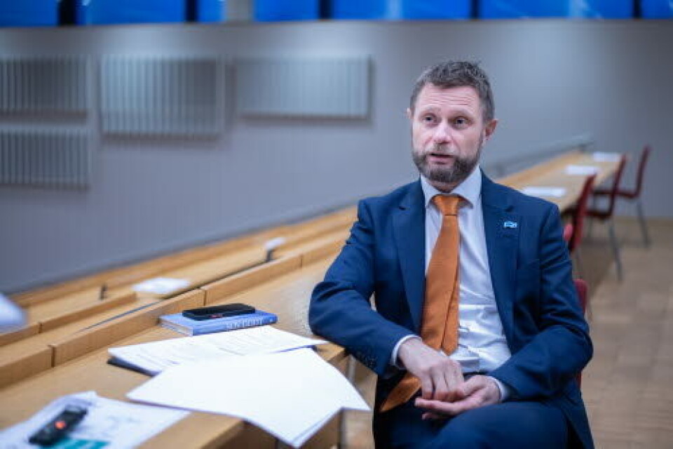 Bent Høie, helse- og omsorgsminister (H)
Foto: Vidar Sandes Bent Høie, helse- og omsorgsminister (H)
Foto: Vidar Sandes