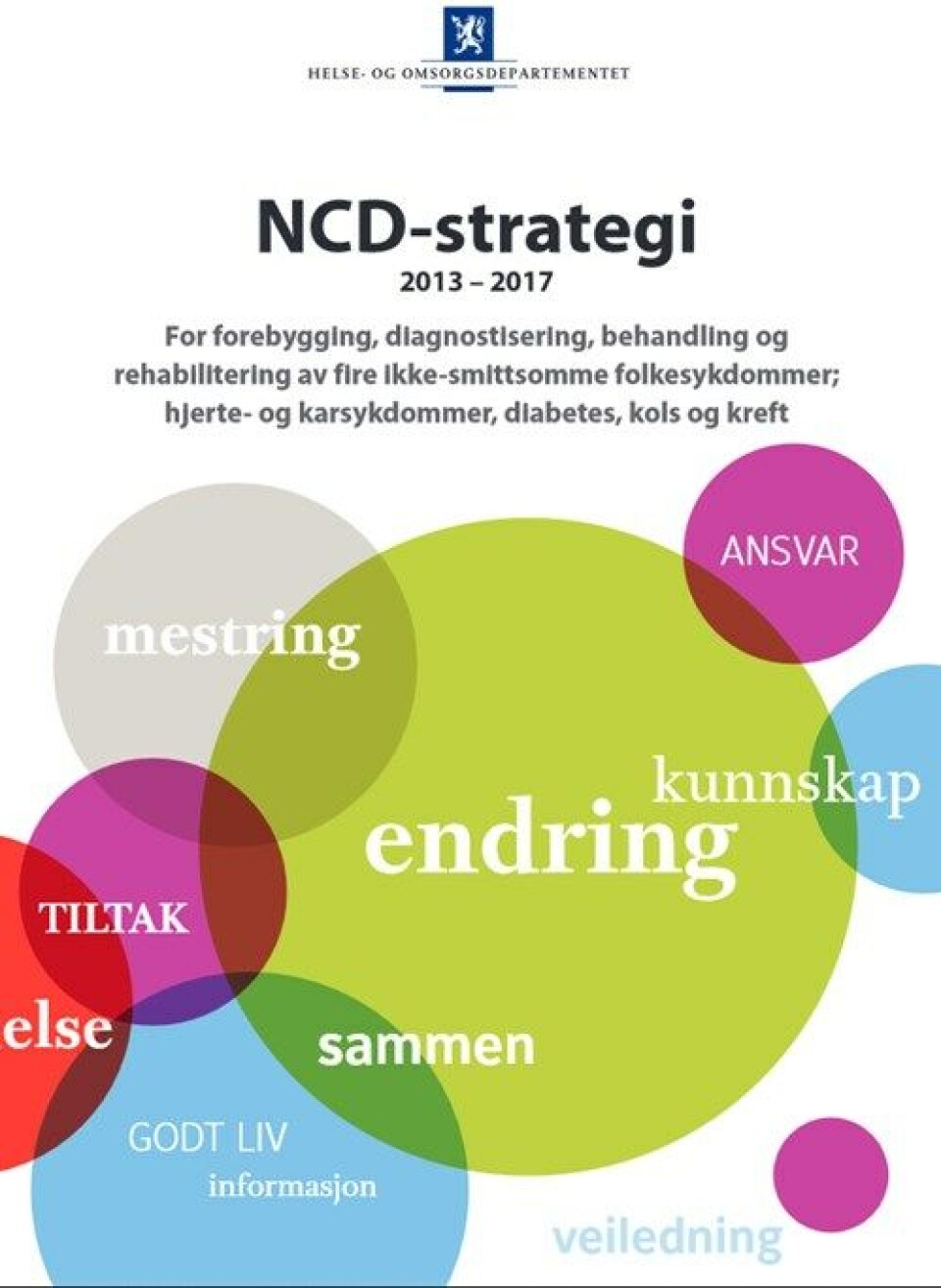 STRATEGIEN: Norge har som mål å redusere for tidlig død av NCD-sykdommene med 25 prosent innen 2025. Men en rekke av tiltakene er ikke igangsatt.
