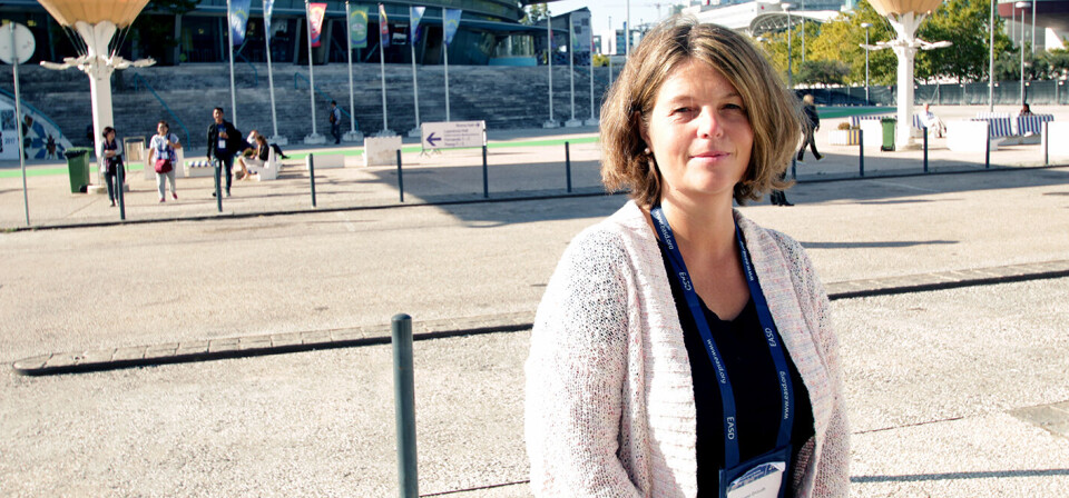 LA FREM DATA: Lege og forsker Hanne Gulseth presenterte data om forventet levealder hos diabetespasienter under kongressen EASD 2017 forrige uke. Foto: Øyvind Bosnes Engen