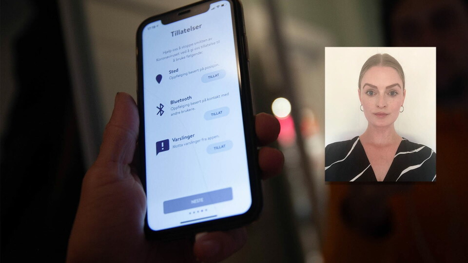 MANGLENDE DOKUMENTASJON: – Vi mener at FHI ikke har dokumentert en nytteverdi av applikasjonen. Dette gjør at man samler inn data om brukerne av appen som ikke kan bidra til å nå formålene. Dataene har ikke noen dokumentert bruksverdi, slik som appen fungerer i dag, sier Susanne Lie, jurist i Datatilsynet. Foto: Lasse Moe / privat MANGLENDE DOKUMENTASJON: – Vi mener at FHI ikke har dokumentert en nytteverdi av applikasjonen. Dette gjør at man samler inn data om brukerne av appen som ikke kan bidra til å nå formålene. Dataene har ikke noen dokumentert bruksverdi, slik som appen fungerer i dag, sier Susanne Lie, jurist i Datatilsynet. Foto: Lasse Moe / privat
