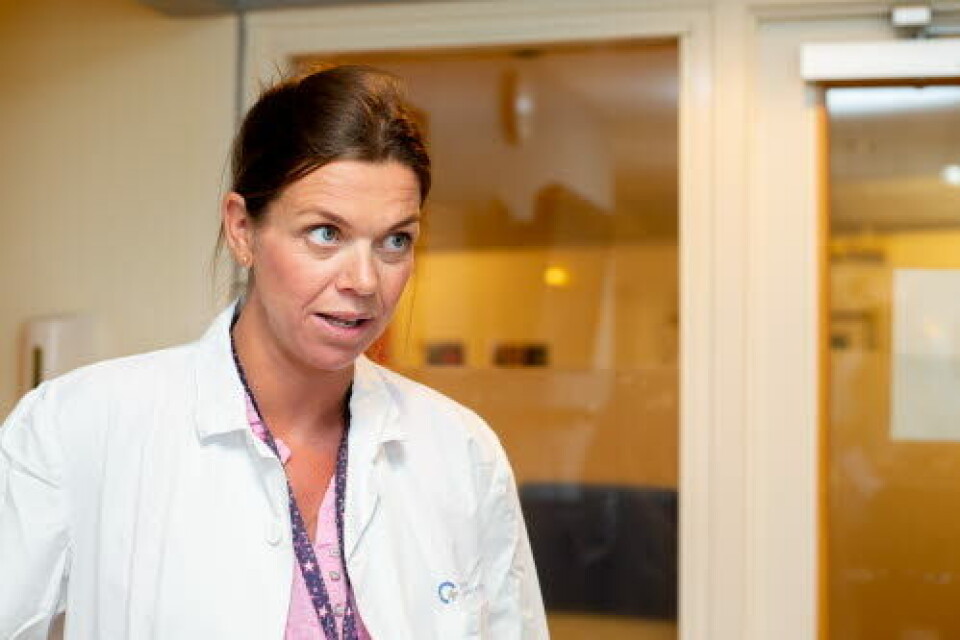 Mari Oppebøen, barnelege på Rikshospitalet, sier at situasjonen er krevende både for behandlerne og pasientene ved de to sykehusene.
Foto: Vidar Sandnes Mari Oppebøen, barnelege på Rikshospitalet, sier at situasjonen er krevende både for behandlerne og pasientene ved de to sykehusene.
Foto: Vidar Sandnes