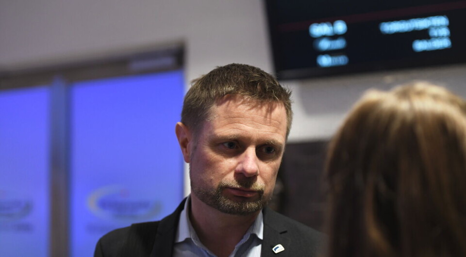 Dagens Medisin møtte helseministeren på Helselederkonferansen i Oslo torsdag for å spørre om hvordan han håndterer trusselsaken. Konferansen samler flere hundre sykehusdirektører og ledere fra hele landet, og Høie åpnet konferansen. Foto: Per Corneliussen
