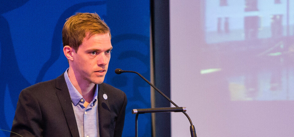 PÅ STUDENTENES SIDE: – Det er viktig at universitetene er veldig tydelig på at det ikke ønskes karakterer på sikt også. Vi tror at arbeidsgiversiden kommer til å presse på for å få dette, og da må universitetene stå på studentene sin side, sier medisinstudentleder Eivind Valestrand. Arkivfoto: Marius Simensen Foto: