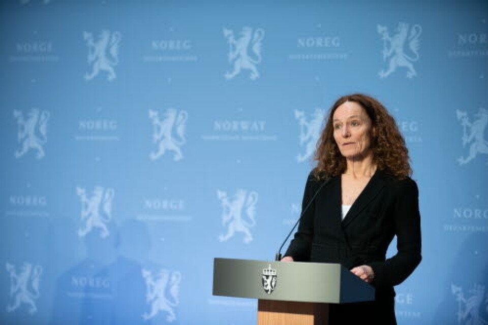 ORIENTERTE: Generaldirektør i FHI, Camilla Stoltenberg, deltok også på torsdagens pressekonferanse.
Foto: Vidar Sandnes
