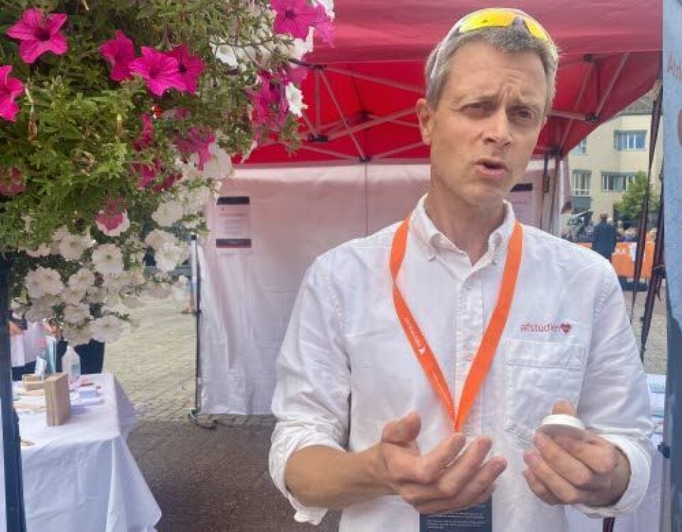 RESULTATER: Jarle Jortveit tror flere sykehus vil ta modulen i bruk når den viser resultater. Her fotografert under årets Arendaluke. Foto: Siri Gulliksen Tømmerbakke RESULTATER: Jarle Jortveit tror flere sykehus vil ta modulen i bruk når den viser resultater. Her fotografert under årets Arendaluke. Foto: Siri Gulliksen Tømmerbakke