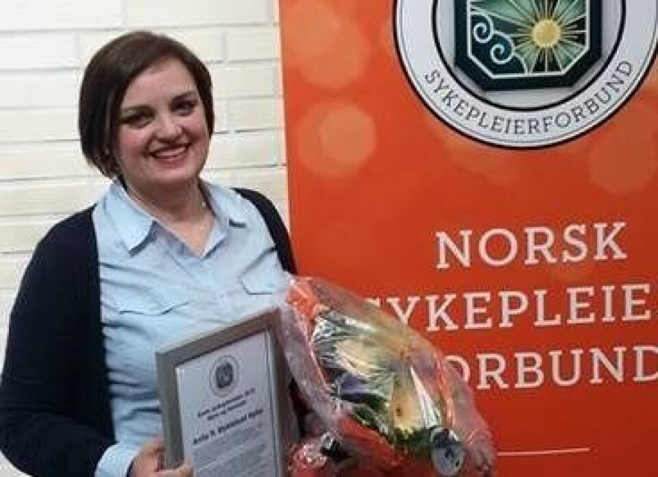 LEDEREN: Anita Nybø får sykepleier-lederpris for godt arbeid.
Foto: Arkiv